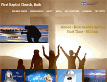 Tablet Screenshot of firstbaptistofbath.org